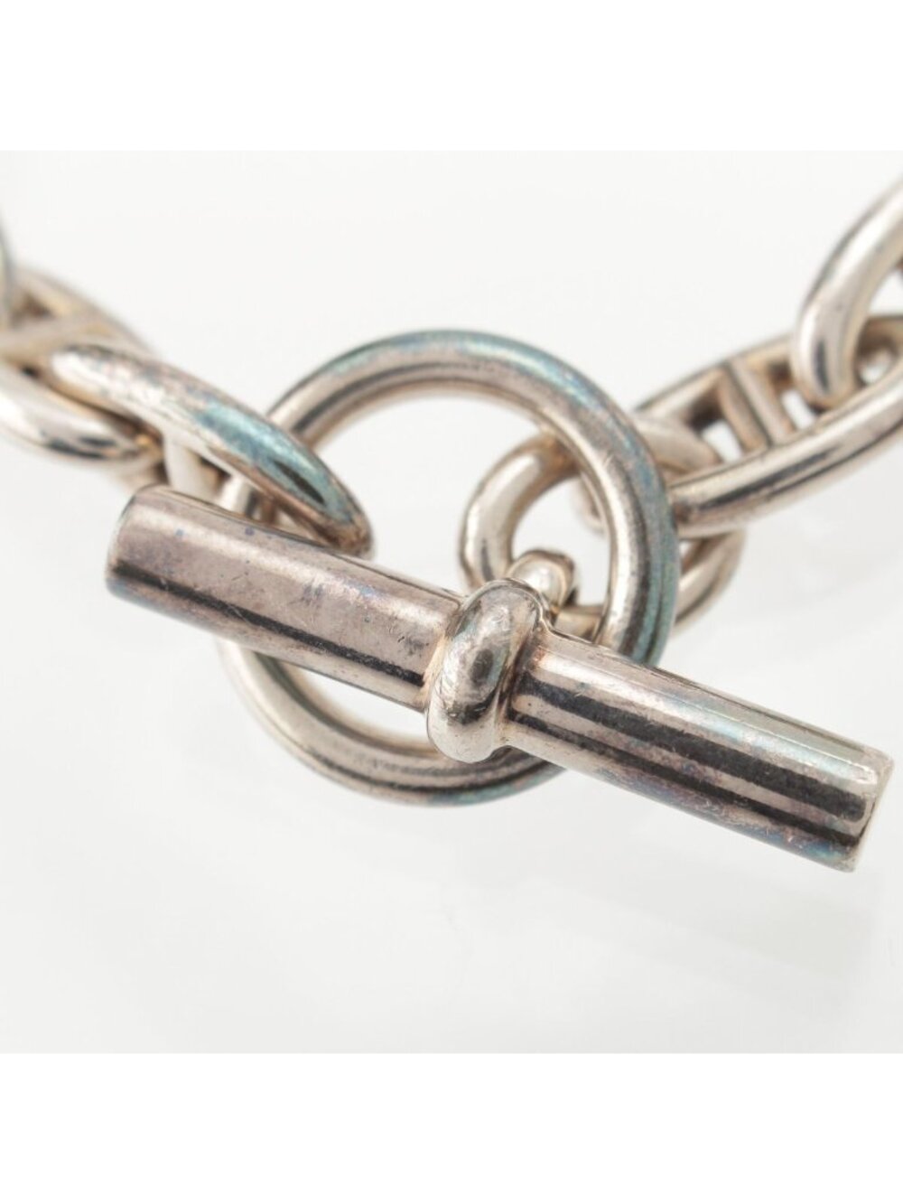 ★SOLD★ Hermes Chaine D'ancre GM Bracelet Bangle 925 Sterling Silver - Picture 3 of 10